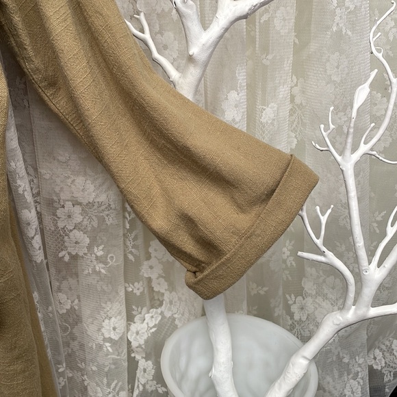 ZARA - OPEN FRONT LINEN BLEND DUSTER - FABULOUS! - Picture 7 of 9